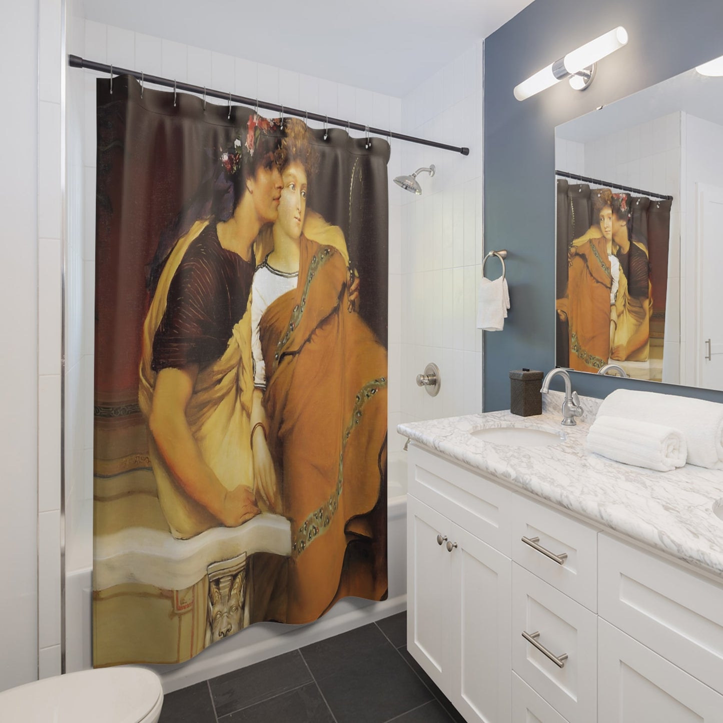 Renaissance Youth Shower Curtain Best Bathroom Decorating Ideas for Love and Romance Decor