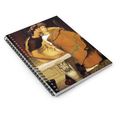 Renaissance Youth Spiral Notebook Laying Flat on White Surface
