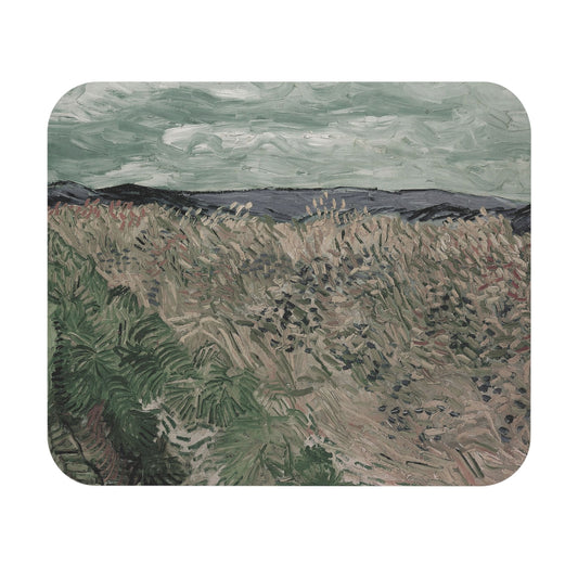 Revitalized Mouse Pad with muted landscape art, desk and office decor showcasing serene landscape illustrations.