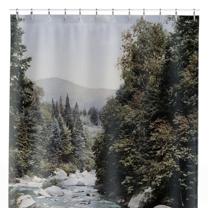 River Shower Curtain Close Up, Landscapes Shower Curtains