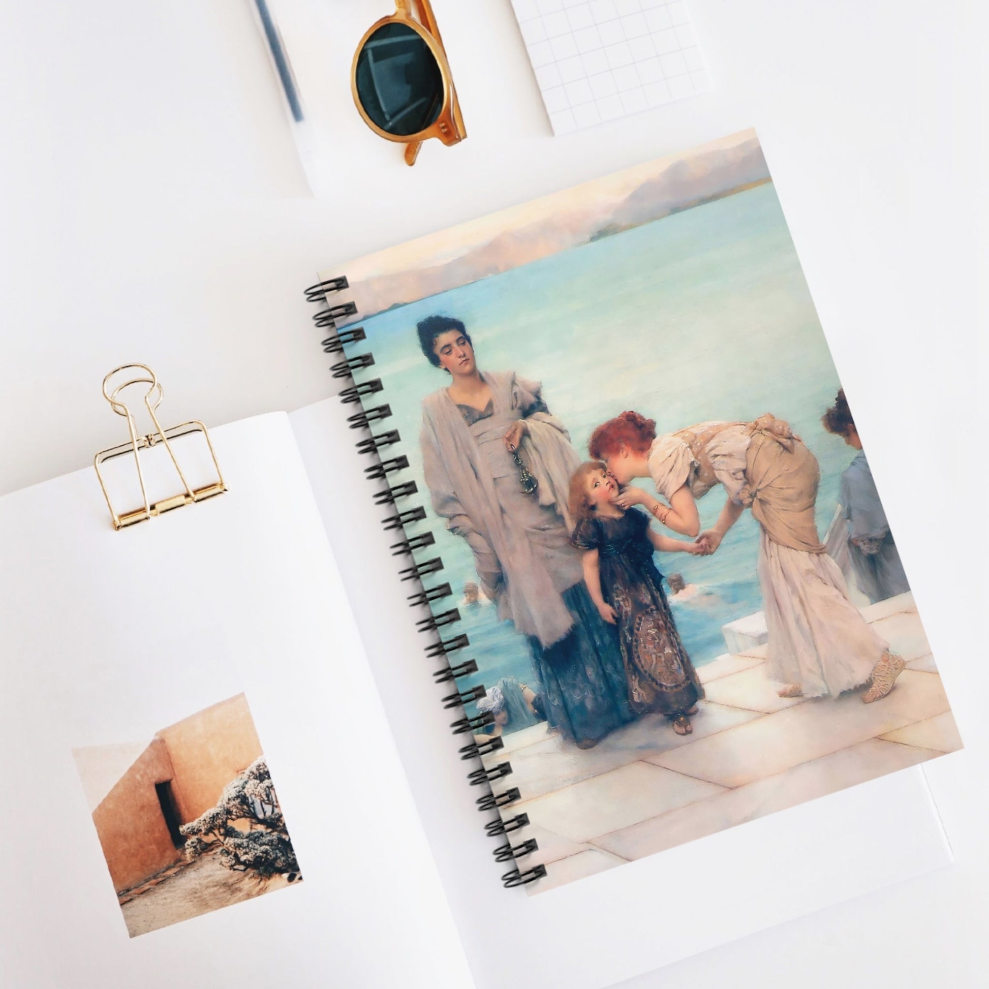 Romanticism Spiral Notebook Displayed on Desk