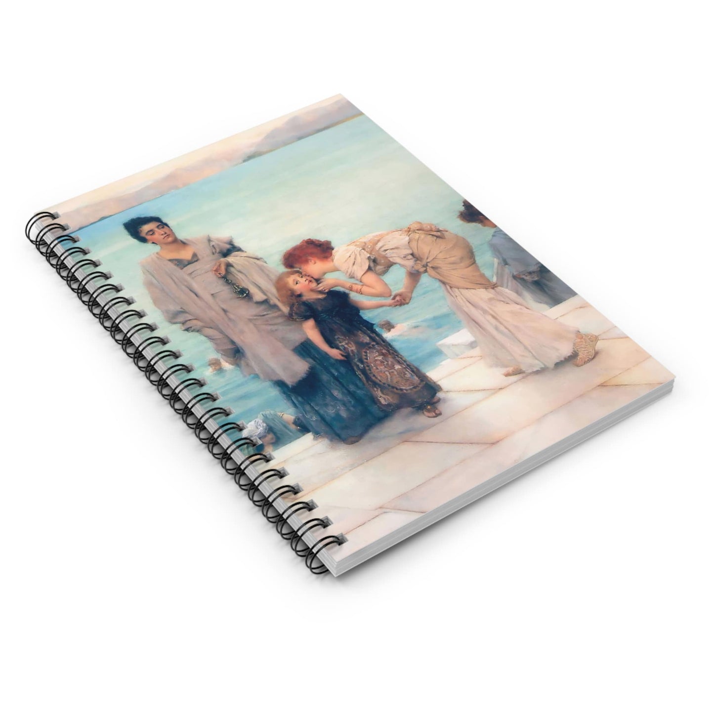 Romanticism Spiral Notebook Laying Flat on White Surface
