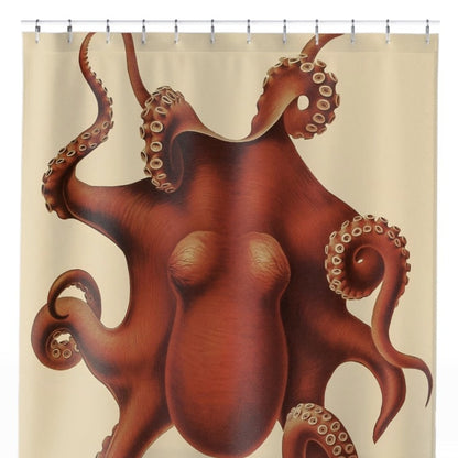 Sea Creature Shower Curtain Close Up, Science Shower Curtains