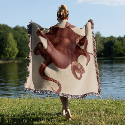 Sea Creature Held on a Woman's Back Outside