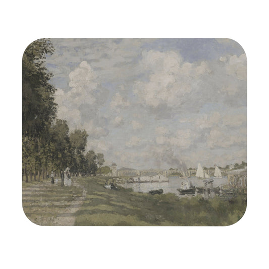 Seaside Mouse Pad featuring Claude Monet art, ideal for desk and office decor.