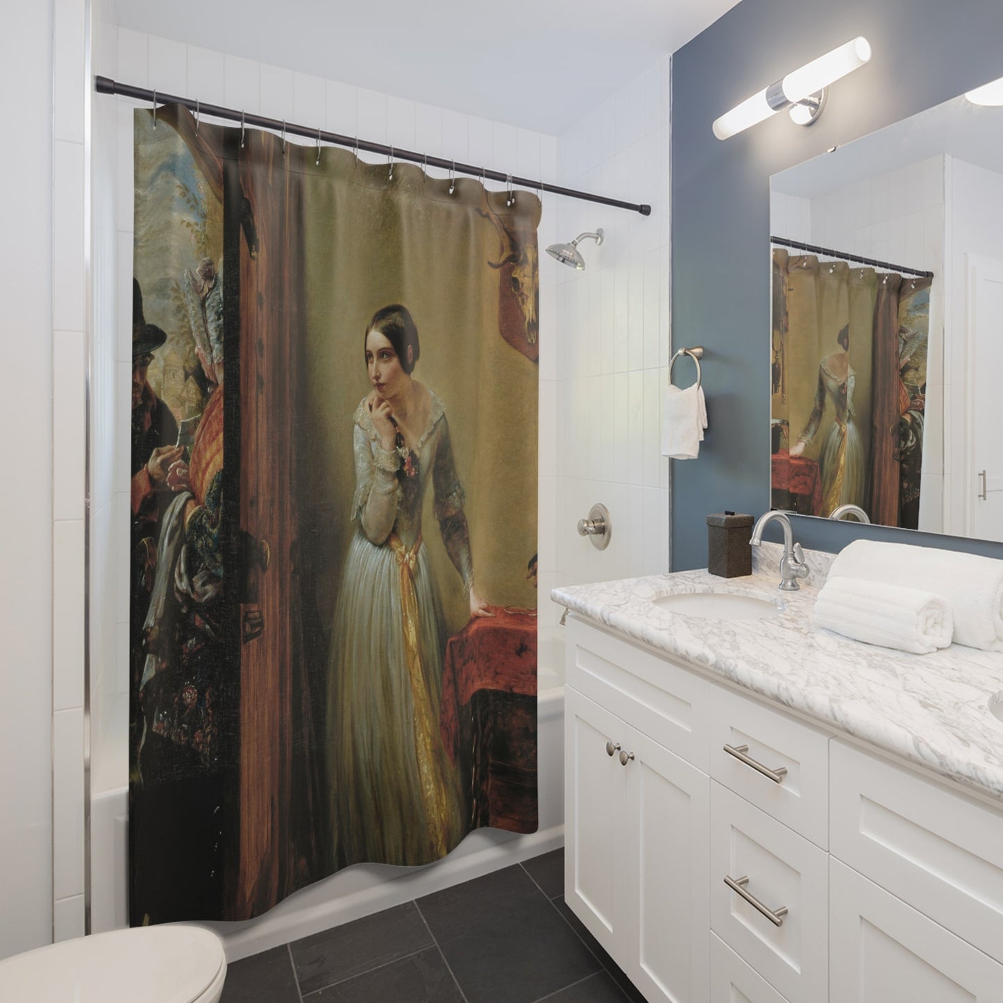 Secretly Waiting Shower Curtain Best Bathroom Decorating Ideas for Victorian Decor