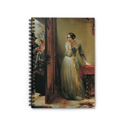 Secretly Waiting Notebook with Victorian Era cover, perfect for journaling and planning, featuring Victorian era art.