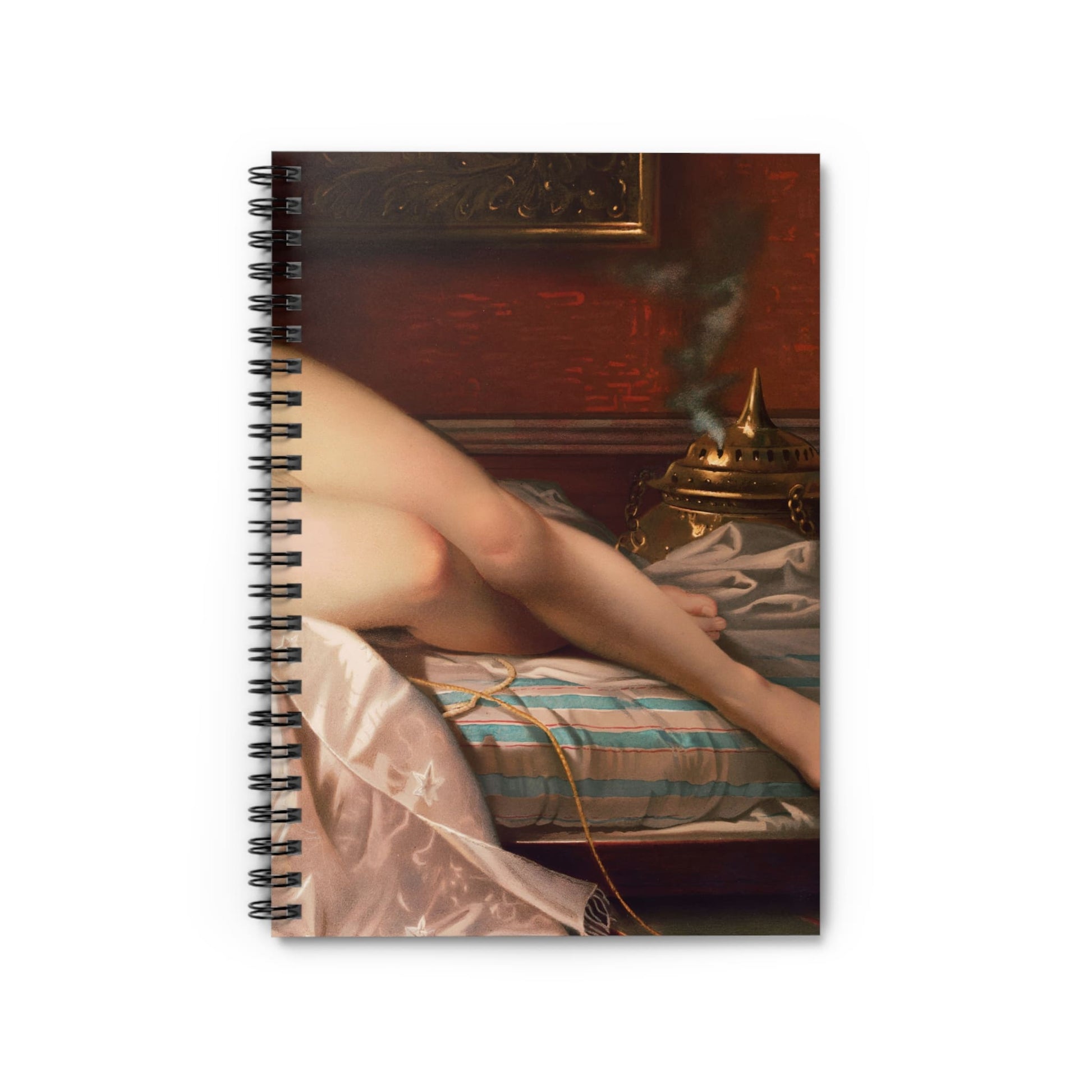 Sensual Female Notebook with sleeping beauty cover, ideal for journals and planners, featuring a sensual sleeping beauty design.