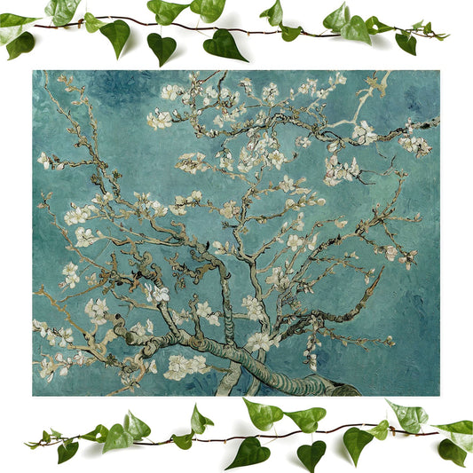 Spring art print almond blossom by vincent van gogh vintage wall art