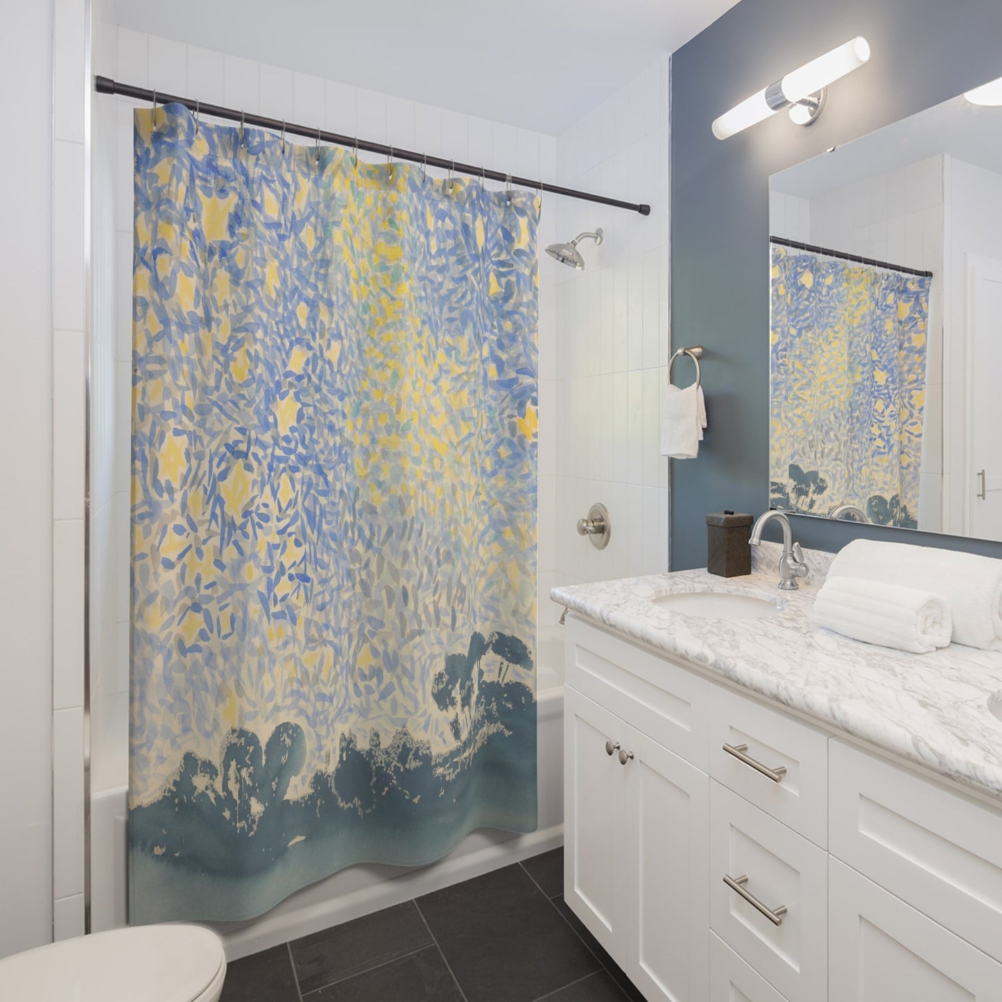 Starry Sky Shower Curtain Best Bathroom Decorating Ideas for Landscapes Decor