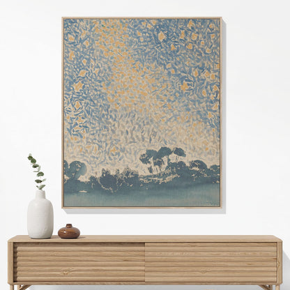 Starry Sky Woven Blanket Woven Blanket Hanging on a Wall as Framed Wall Art