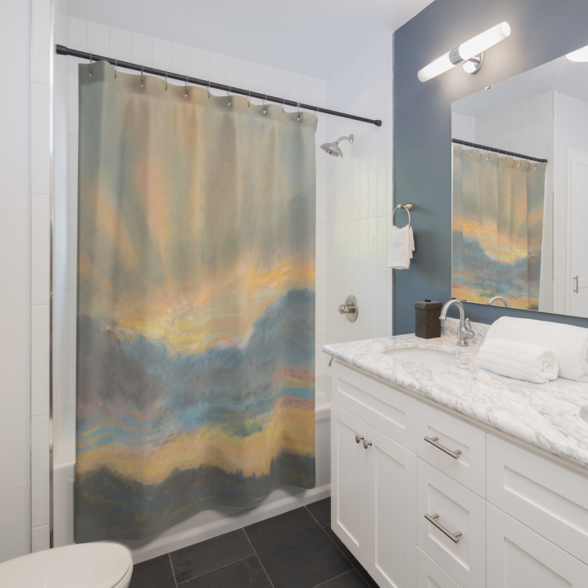Sun in the Clouds Shower Curtain Best Bathroom Decorating Ideas for Landscapes Decor