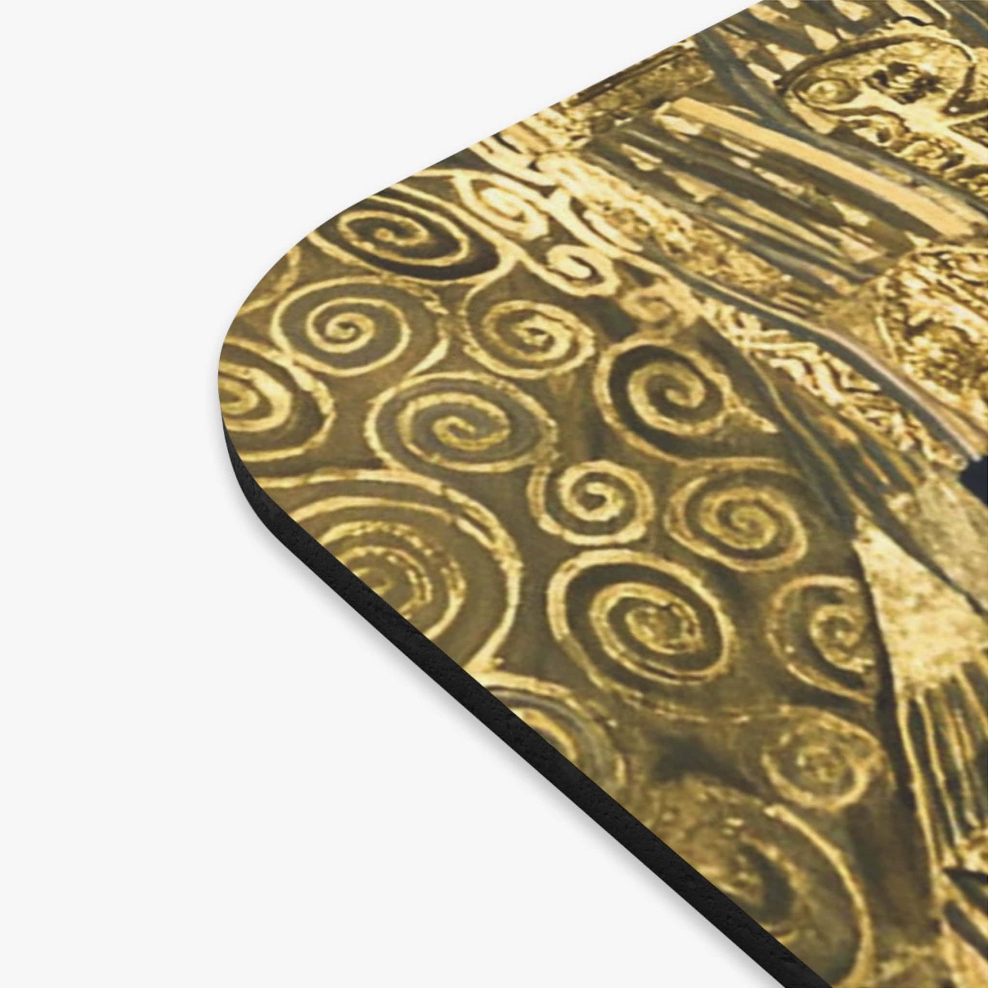 The Lady in Gold Vintage Mouse Pad Design Close Up