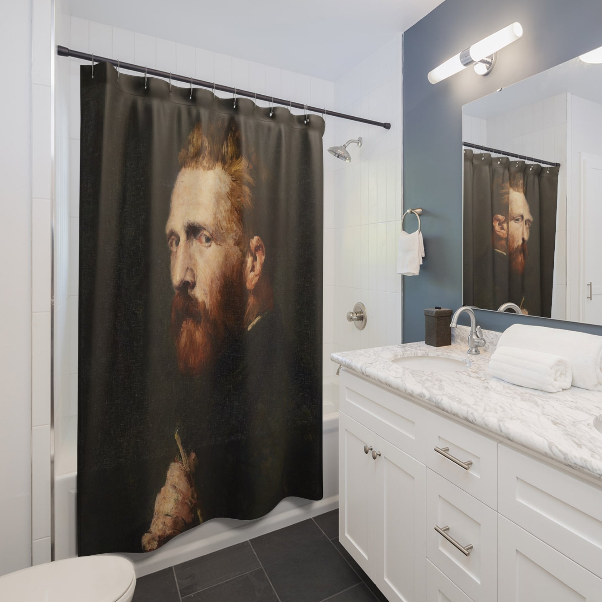 The Painter Shower Curtain Best Bathroom Decorating Ideas for Victorian Decor