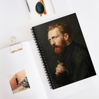 The Painter Spiral Notebook Displayed on Desk