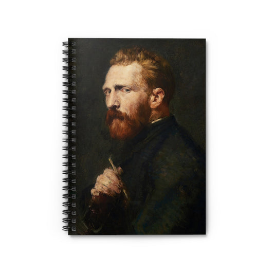 The Painter Notebook with Van Gogh Portrait cover, great for journaling and planning, highlighting a portrait of Van Gogh.
