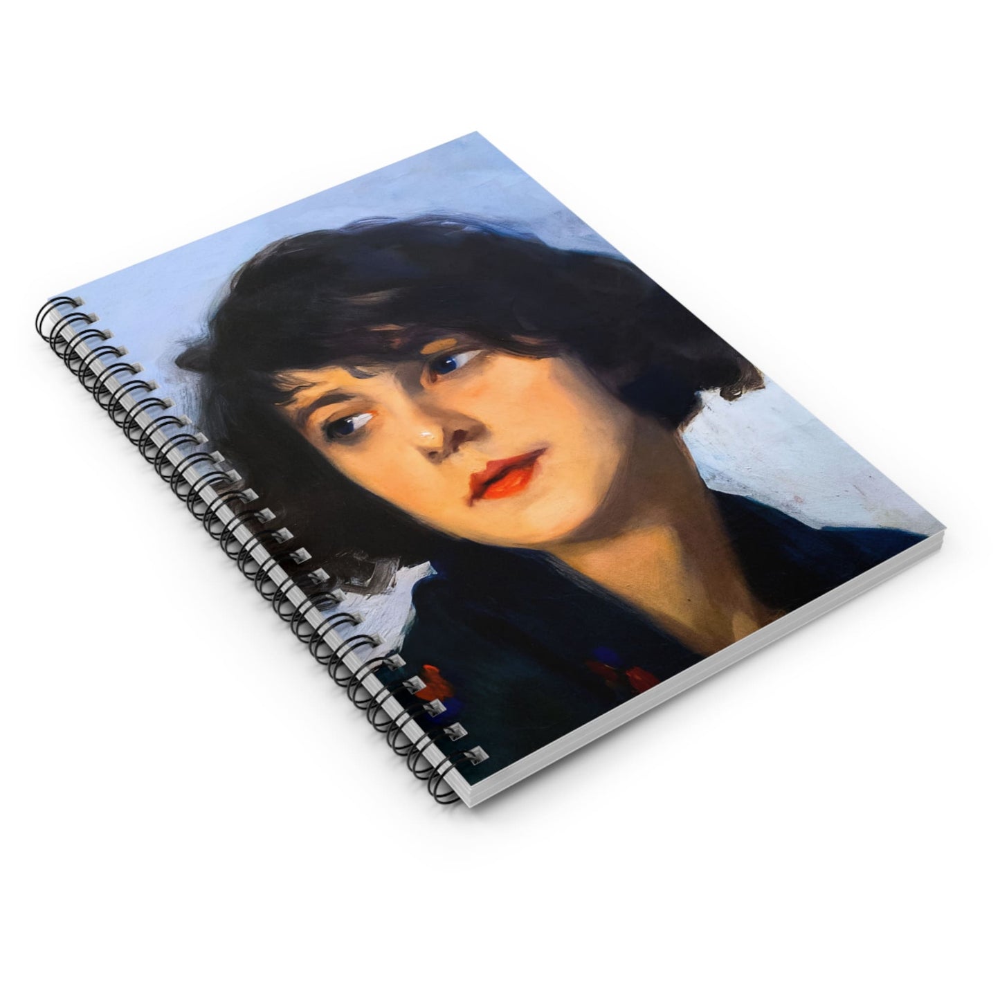 Timeless Look Spiral Notebook Laying Flat on White Surface