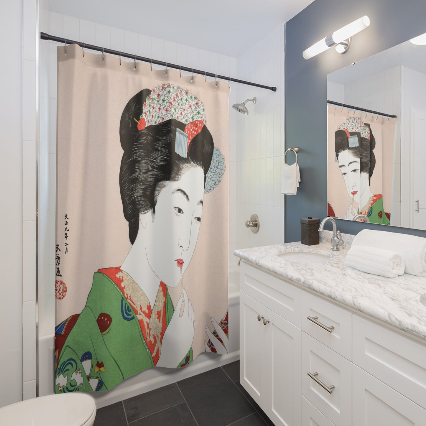 Traditional Japanese Shower Curtain Best Bathroom Decorating Ideas for Japanese Decor