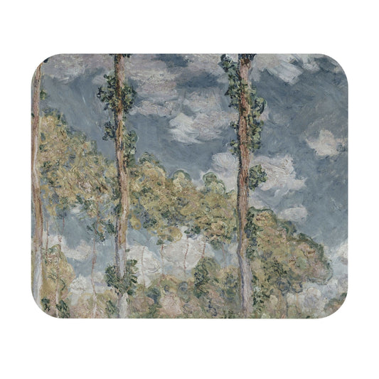 Tranquil Nature Mouse Pad featuring trees and sky theme, adding a peaceful vibe to desk and office decor.