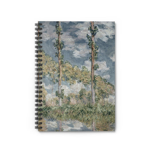 Tranquil Nature Notebook with Trees and Sky cover, great for journaling and planning, highlighting serene trees and sky landscape.