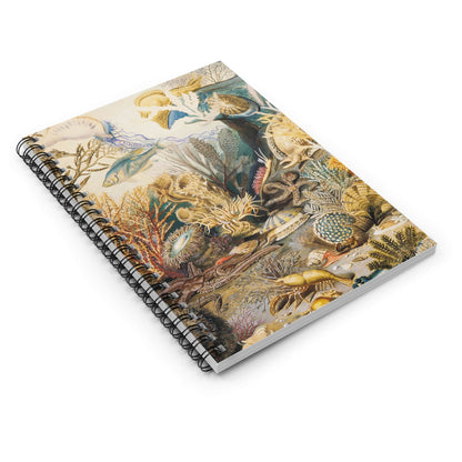 Under the Sea Spiral Notebook Laying Flat on White Surface