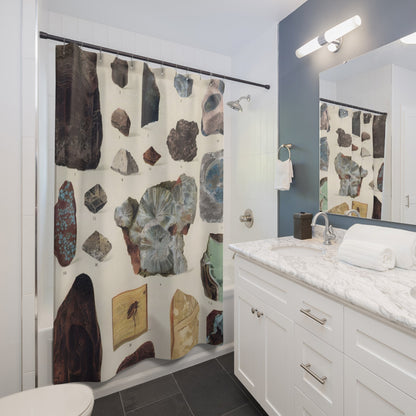 Unique Gemstone Shower Curtain Best Bathroom Decorating Ideas for Science Decor
