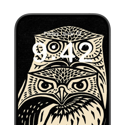Unique Owl Phone Wallpaper Close Up