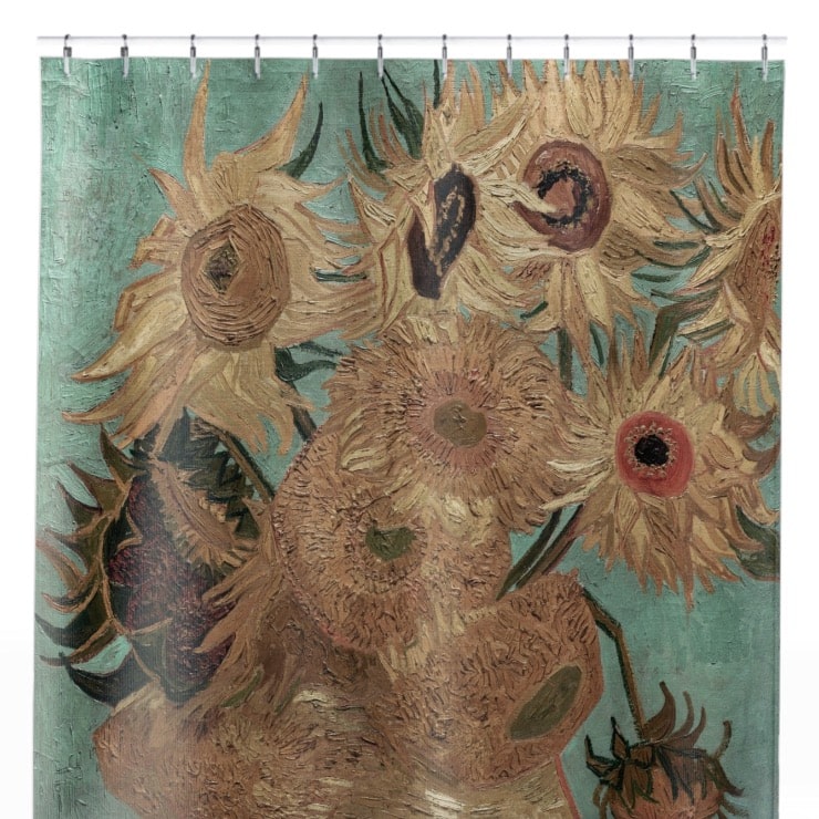 Vase with Flowers Shower Curtain Close Up, Flowers Shower Curtains
