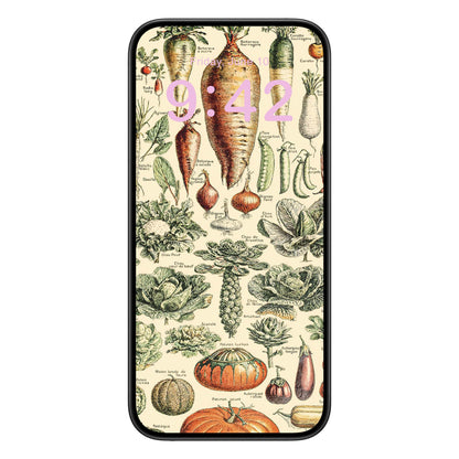 Vegetarian Phone Wallpaper Pink Text