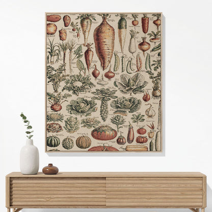 Vegetarian Woven Blanket Woven Blanket Hanging on a Wall as Framed Wall Art