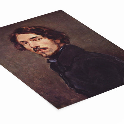 Victorian Era Man Art Print Laying Flat on a White Background