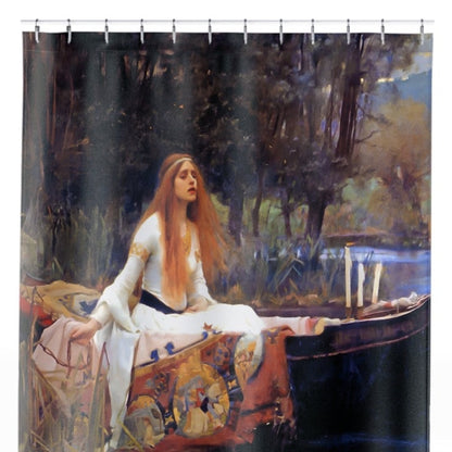 Victorian Era Moody Shower Curtain Close Up, Victorian Shower Curtains