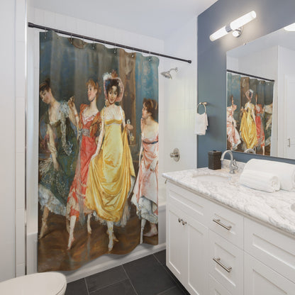 Victorian Girls Dancing Shower Curtain Best Bathroom Decorating Ideas for Victorian Decor