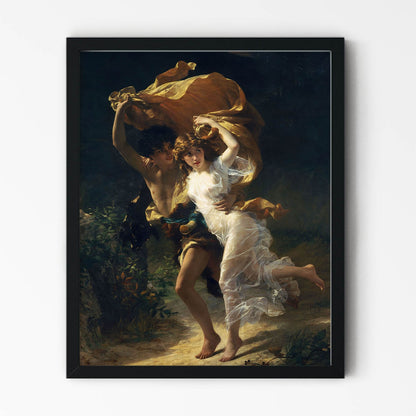 Romance Painting in Black Picture Frame