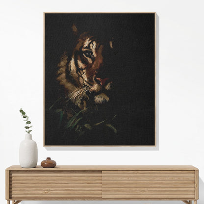 Vintage Animal Woven Blanket Hanging on a Wall as Framed Wall Art