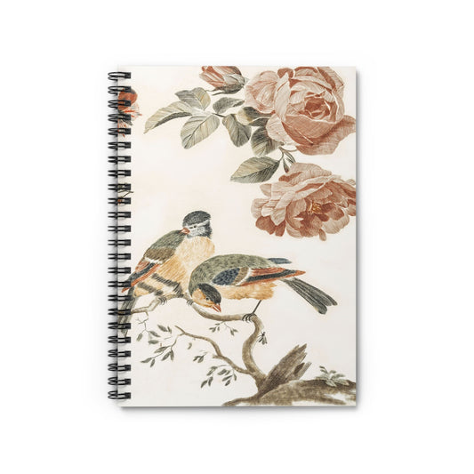 Vintage Bird Drawing Notebook with nature cover, ideal for nature lovers, featuring classic bird illustrations.