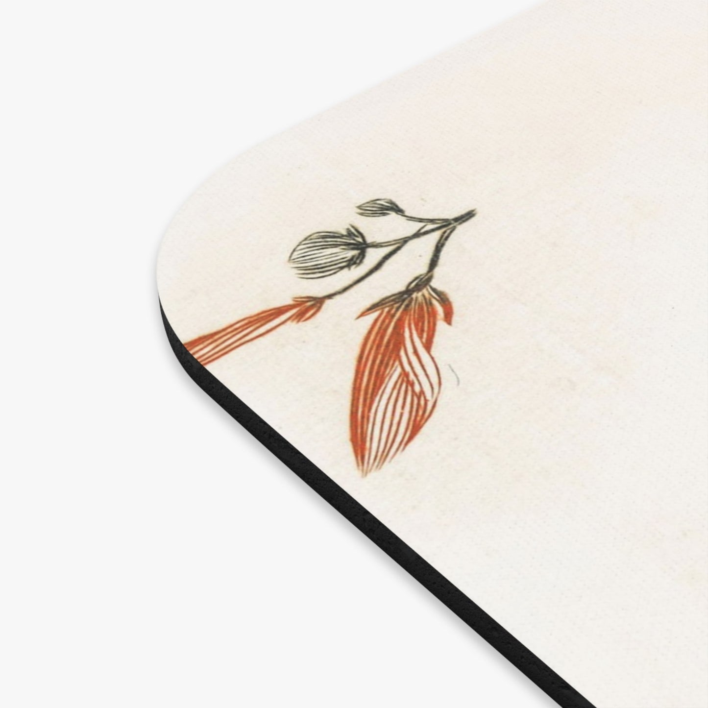 Vintage Bird Drawing Vintage Mouse Pad Design Close Up