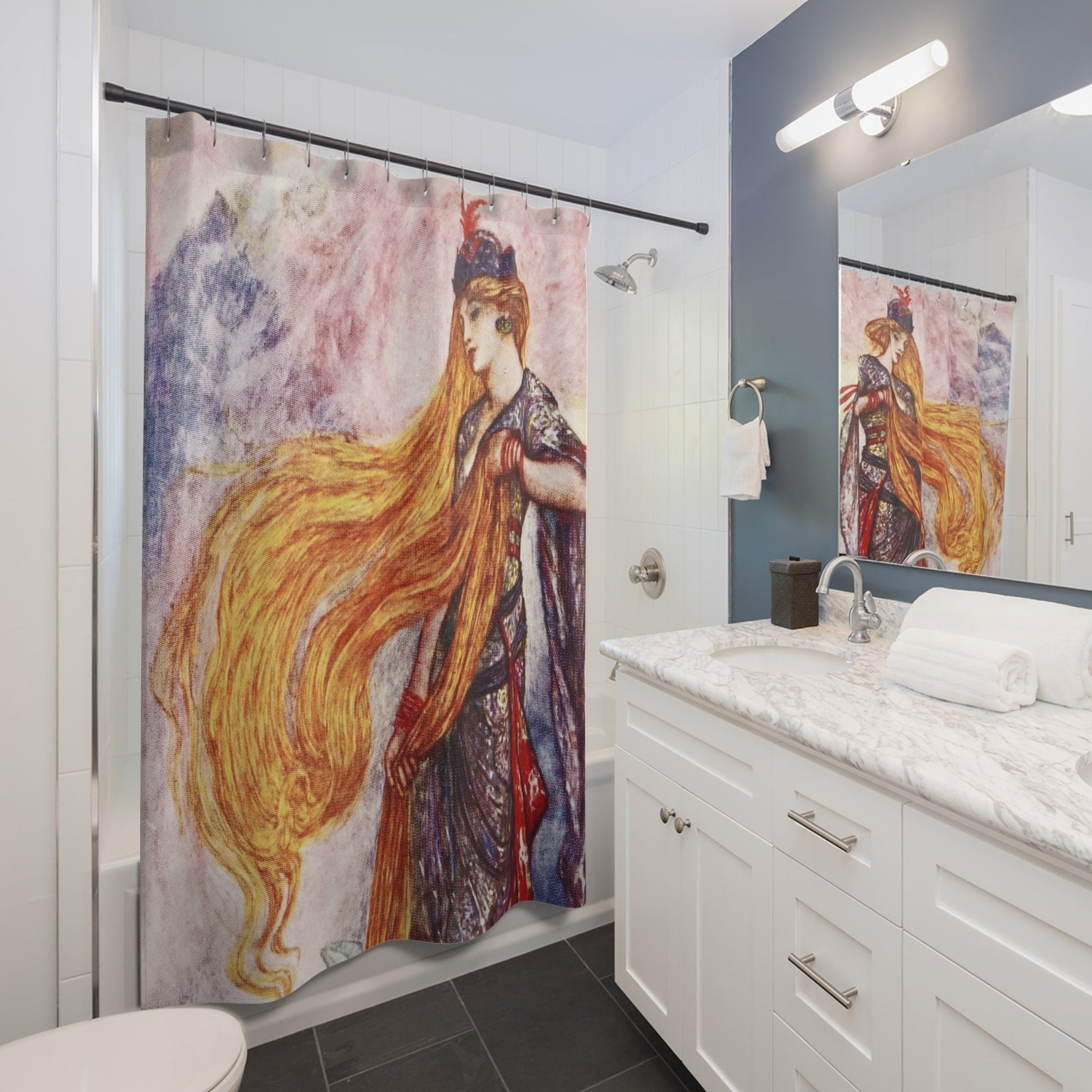 Vintage Fairy Tale Shower Curtain Best Bathroom Decorating Ideas for Art Nouveau Decor