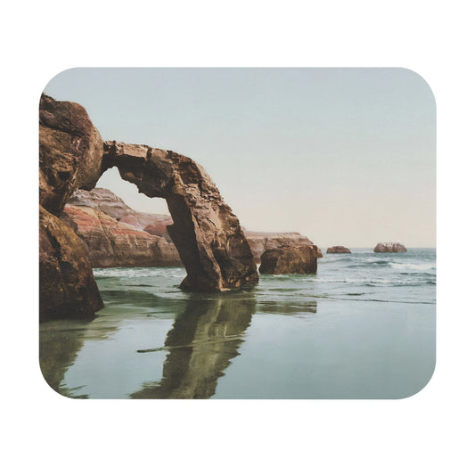 Vintage Ocean Mouse Pad with California coast inspired design, desk and office decor featuring coastal landscapes.