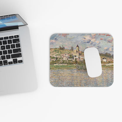 Vintage Paris Landscape Design Laptop Mouse Pad with White Mouse