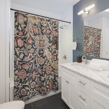 Vintage Wallpaper Shower Curtain Best Bathroom Decorating Ideas for Flowers Decor