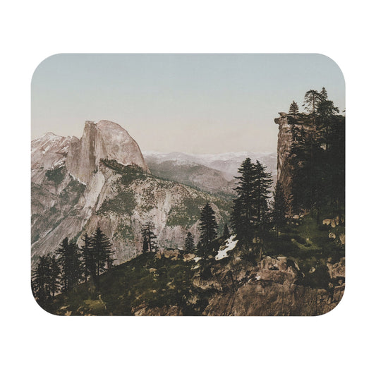 Glacier Point Mouse Pad featuring Yosemite National Park art, ideal for desk and office decor.