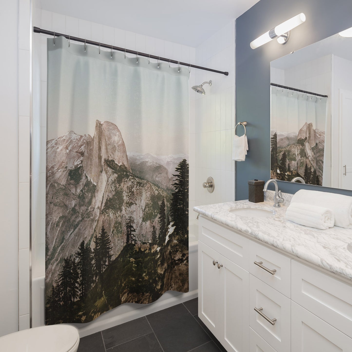 Vintage Yosemite National Park Shower Curtain Best Bathroom Decorating Ideas for Landscapes Decor