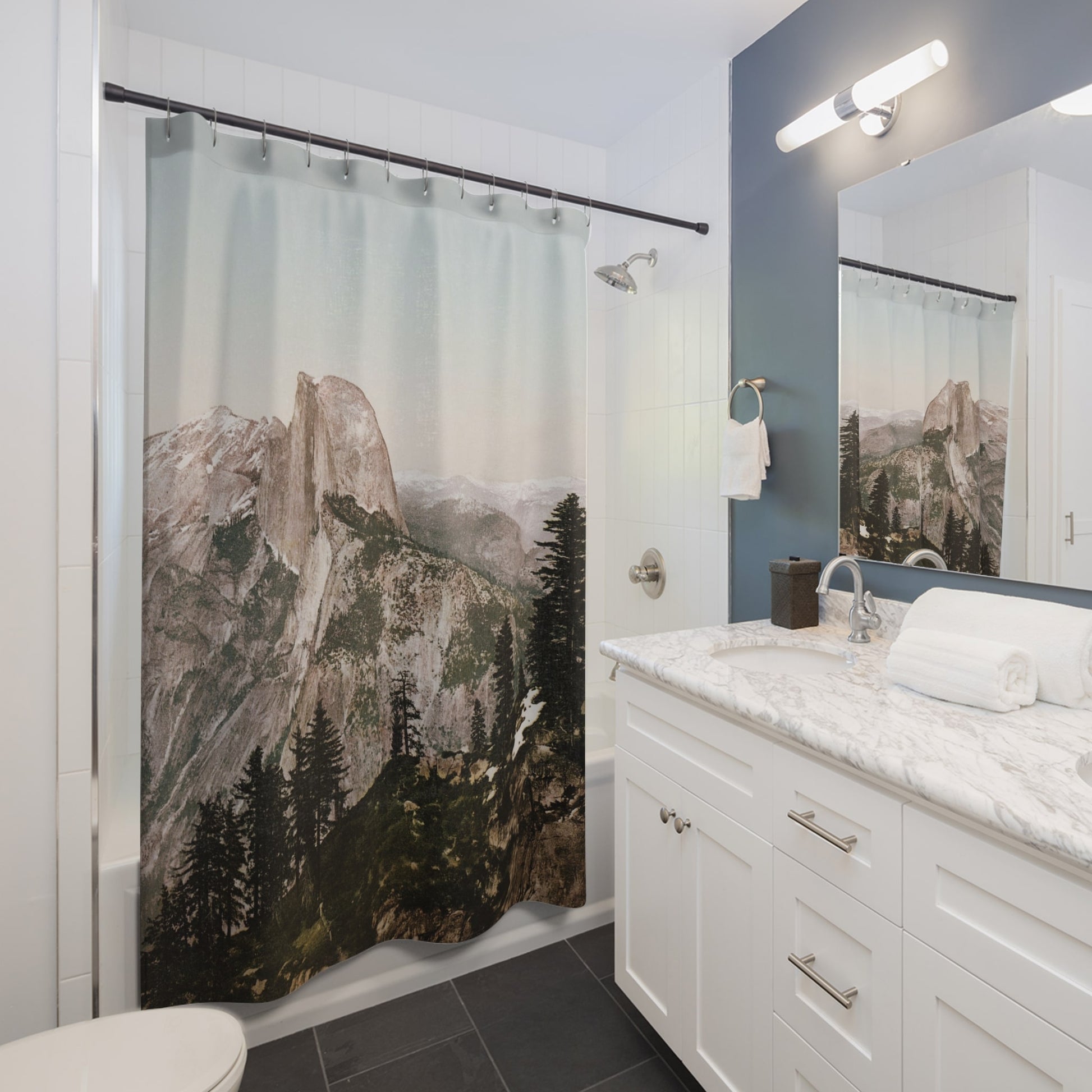 Vintage Yosemite National Park Shower Curtain Best Bathroom Decorating Ideas for Landscapes Decor