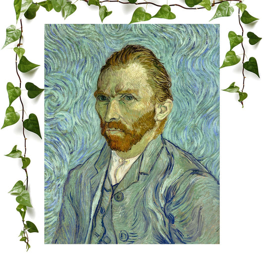 Van Gogh Self Portrait art prints featuring a eclectic, vintage wall art room decor