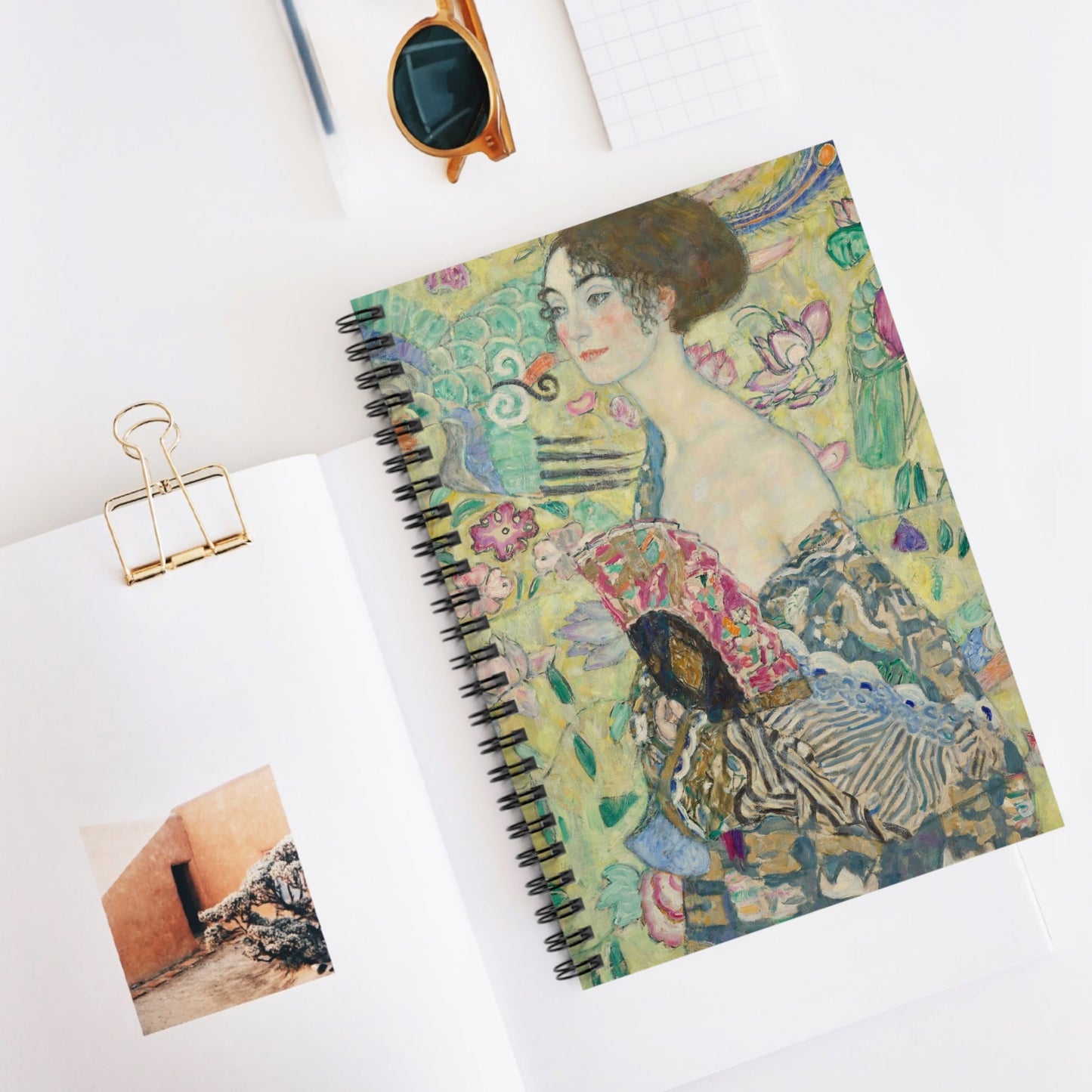 Whimsical Spiral Notebook Displayed on Desk