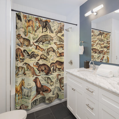 Wild Animals Shower Curtain Best Bathroom Decorating Ideas for Science Decor