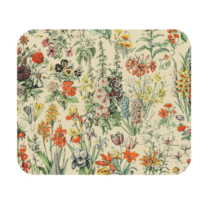 Wildflower Mouse Pad with elegant flower design, desk and office decor showcasing sophisticated floral artwork.