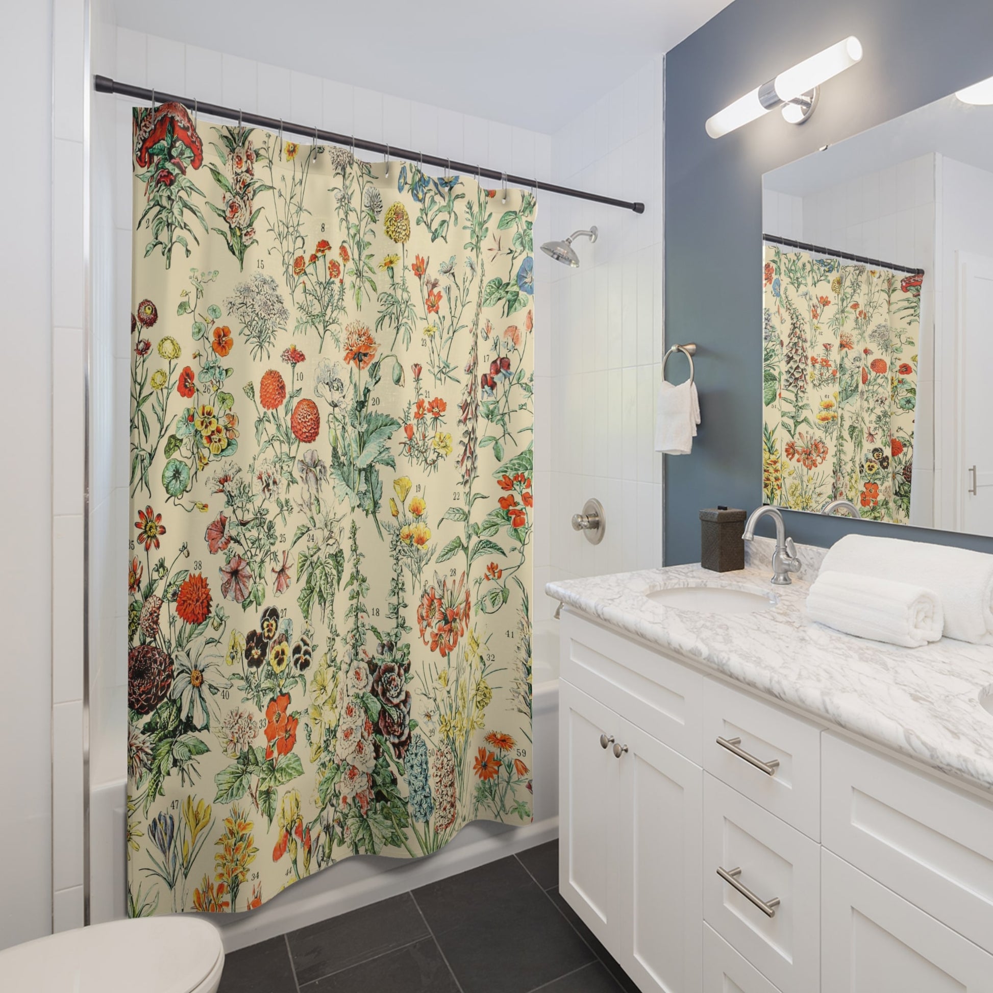 Wildflower Shower Curtain Best Bathroom Decorating Ideas for Flowers Decor