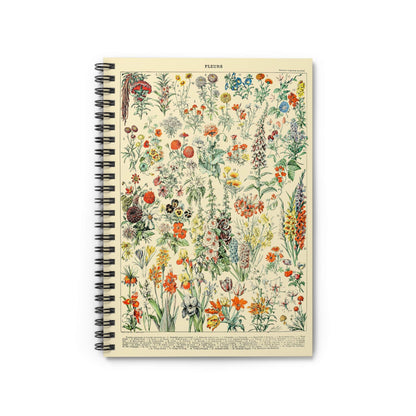 Wildflower Notebook with flower cover, ideal for journals and planners, showcasing elegant single flower illustrations.